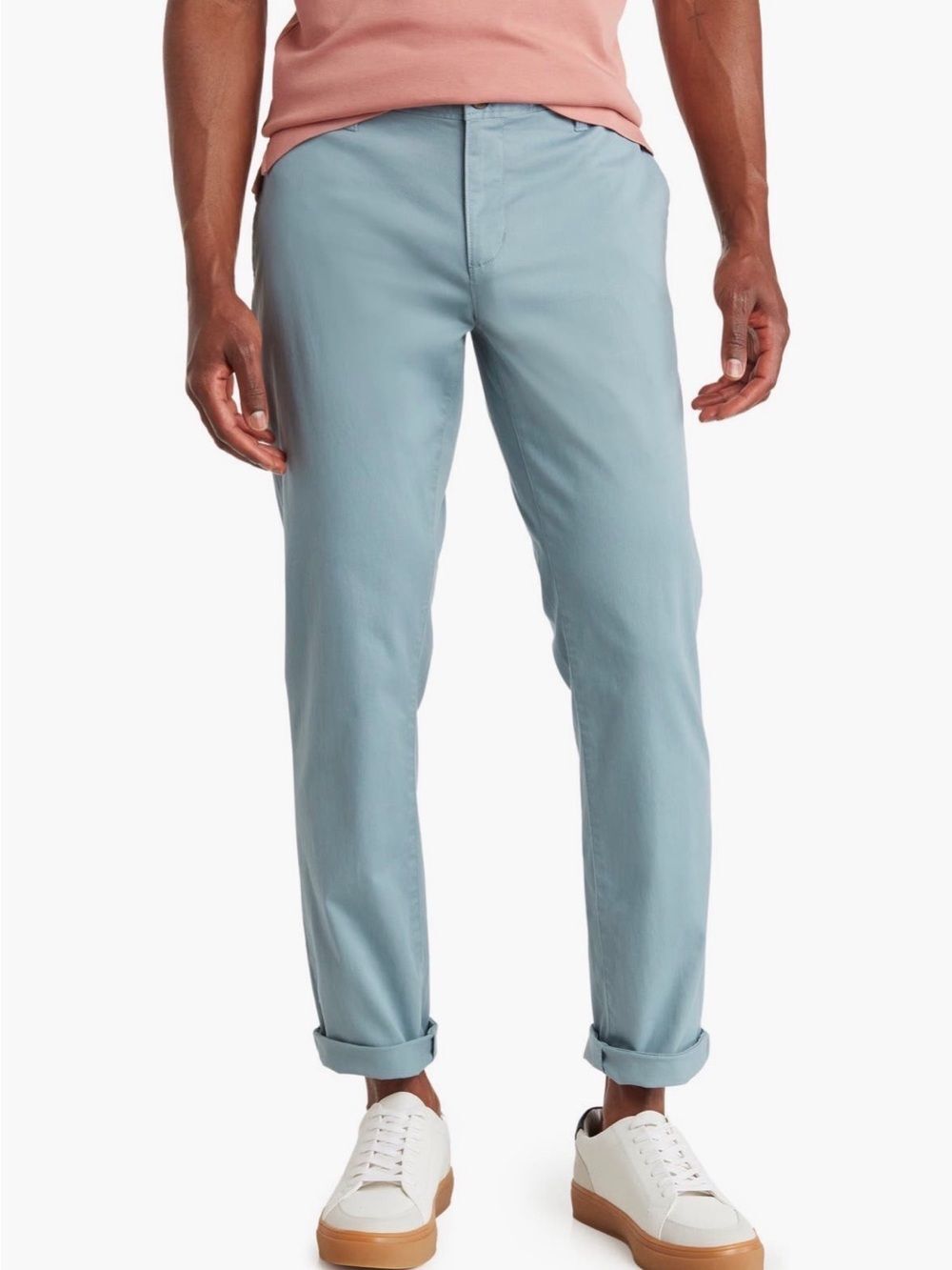 14th & Union Slim Chinos in Light Blue